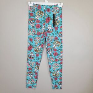 Sugar Skull Polyester‎ Spandex Ankle Length Leggings One Size Fits All